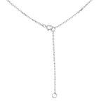 Horizontal Bar Necklace for Women, Sterling Silver or 14K Gold Plated Silver, Minimalist, CZ Diamond, Dainty Bar Pendant - Unique Jewelry Gift - style: Matte Texture - Silver