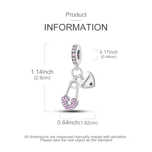 LAZA Charms for Bracelets 925 Sterling Silver Butterfly Summer Travel Ocean Lucky Charm Beads Pendant Jewelry for Women Mom - color: Forever Love
