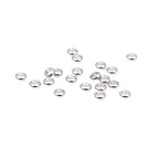 BEADIA Stainless Steel Spacer Beads 5x2mm Rondelle Loose Charm Caps Beads for DIY Jewelry Making 100pcs with 3mm Hole - color: 5x2mm 3mm