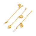 FAMARINE Gold Silver Necklace Extender Chains for Women - color: gold F
