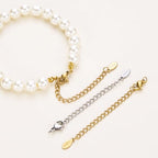 20 PCS Gold and Silver Necklace Extenders for Women Gold Plated Chain Extenders for Necklace Bracelet Anklet with Lobster Clasps - color: Flat Water Droplet