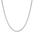 HZMAN Cuban Chain for Men - Stainless Steel Gold & Silver Diamond Cut Hip Hop Link Chains - 3.5mm/5mm/7mm/9mm - 16-30 Inch - color: 5mm Silver, size: 22in