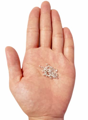 50pcs 925 Sterling Silver Open Crimp Bead Covers, 2.5MM, By CRAFT WIRE - color: 925 Sterling Silver, size: 2.5MM