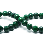 Natural African Green Jade Beads - African Green Jade Stone Beads for Bracelets, 8mm Round Loose Beads (44-47 Pcs, 8mm) - color: African Green Jade, size: 8mm