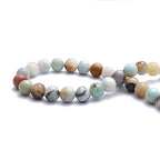 BEADIA Natural Amazonite Jade Stone Round Loose Semi Gemstone Beads for Jewelry Making 4MM 89PCS - color: Amazonite Jade, size: 4mm
