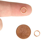 The Beadsmith Open Jump Rings – 8mm, Copper Plated, 19-Gauge Wire Thickness, 144 Pieces – Findings for Making Keychains, Charms, Chain Mail and Body Jewelry - color: Copper, size: 8mm - 18 Gauge