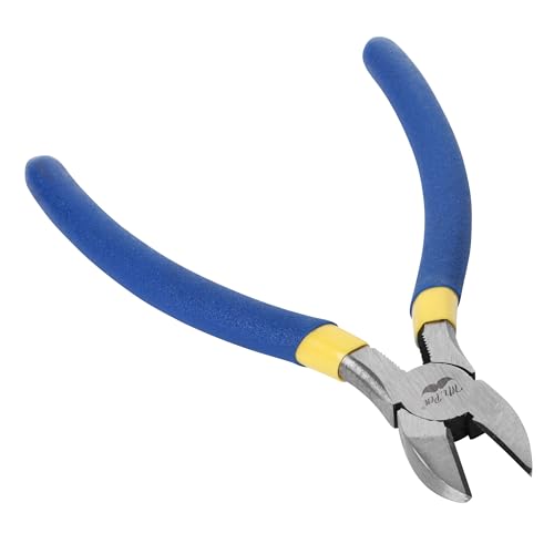 Mr. Pen - 6 Inch Diagonal & Flush Cutting Pliers with Side, Wire & Floral Cutters - color: Blue, size: 6 inch, 1 Pack