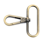CRAFTMEMORE Snap Hook Swivel Push Gate Lobster Clasps Fashion Clips Purse Making FS10 Pack of 10 (Brushed Brass, 2 Inches) - color: Brushed Brass, size: 2 Inches