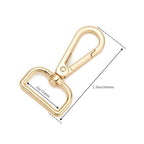 9 Pcs D Ring Swivel Lobster Claw Clasp Push Gate Snap Hooks Trigger Clips for DIY Crafts Keychain Purse Handbag Making,1 Inch Mixed - color: 1" Mixed 9pcs, size: 1"