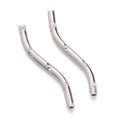 KISSITTY 300-Piece 1.5mm by 21mm Silver Long Curved Noodle Tube Spacer Beads with 0.5mm Hole for DIY Jewelry Making - color: Silver Curved, size: 21mm
