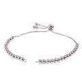 DanLingJewelry 10pcs Adjustable Slider Bracelet Slider Extender Chains Friendship Bracelets with Round Beads for Jewelry Making DIY 9 Inches(246mm) PP - color: StyleⅧ-10 pcs-Platinum