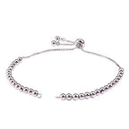 DanLingJewelry 10pcs Adjustable Slider Bracelet Slider Extender Chains Friendship Bracelets with Round Beads for Jewelry Making DIY 9 Inches(246mm) PP - color: StyleⅧ-10 pcs-Platinum