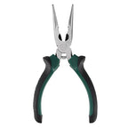 HOIGON 12 Pack 6 Inch Needle Nose Pliers, Spring Loaded Needle Nose Pliers with Wire Cutter and Strippers, Side Cutting Long Nose Pliers for Cutter and Bending Wire, Jewelry Making