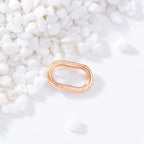 14K Gold Jewelry Clasp Necklace Extender Clasp Bracelet Extension Connector for DIY Necklace Bracelet Anklet Jewelry Making (Style 3-Rose) - size: Style 3-Rose