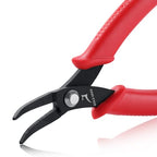5.5 Inches Bent Nose Pliers With Serrated Jaw Bent Long Nose Pliers Mini Curved Nose Pliers Precision Pliers Jewelry Making Tool Functional Micro Professional Tool For Gripping Bending Wires - style: Bent Nose Pliers