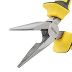 DOWELL 6 Inch Long Nose Pliers Needle Nose Pliers with Wire Cutter Nickel Chromium Steel Construction Professional Handle - size: 6"Long Nose Pliers