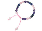 Amazing Gemstone Bracelet for Anxiety and Stress Manifestation - Rose Quartz Sodalite Amethyst Bracelet Set for Men Women Healing Calming Anxiety Stress Relief Gifts Pulseras Para Hombres Mujer - color: Anxiety