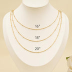 12 Pack Gold Stainless Steel Round Snake Chain Necklace Bulk DIY Craft Adjustable Jewelry Necklace Chain for Women Men - color: Gold Snake Bead, size: 20 inches