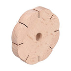 Fydun Wood Plaited Disc Bracelet Maker, Kit Easily Use Petal Shaped Making Maker, Hair Beader Tool Beading Tools for Home Handicrafts Kumihimo Disk Wooden 8 Slots Rond Cord Bracelets