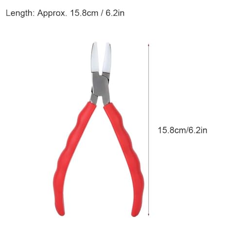 Nylon Jaw Pliers for Jewelry Making Non-Scratch C-Type Pliers with Anti-Slip Handle Round & Flat Nose Design for Wire Bending(Square headed pliers) - style: Square headed pliers