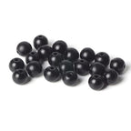 100Pcs Natural Stone 6mm Glass Black Matte Beads Round Loose Gemstone Energy Healing Beads Hole Size 1mm DIY Smooth Beads Jewelry Making - color: Black Matte Beads, size: 6mm
