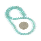 6mm Peruvian Amazonite Faceted Gemstone Round Loose Beads Strand 15.5-16" DIY Jewelry Making - color: Peruvian Amazonite
