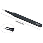 ESD Anti static Precision Electronics Tweezers tools Kit,Non Magnetic Multi-standard Stainless Steel Tweezer Set for Electronics Jewelry-making Repairing,cell phone repair,2pack (ESD-14 and ESD-15)
