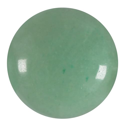 moonsix 10PCS Round Green Aventurine Cabochons Flatback CAB Gemstone Beads Crystal Flat Stone for DIY Craft Jewelry Making, 16mm - color: green, size: 16mm
