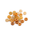 BEADIA Natural Yellow Jade Rondelle Stone with Large Hole (4mm) Loose Semi Gemstone Beads for Jewelry Making 10mmx4mm 24pcs - color: Yellow Jade, size: 10mm x 4mm