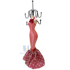 2 PCS Set Jewlery Display Shoe Ring Holder - Mannequin Necklace Display Bracelet Orgaziner (Fuchsia) - color: Fuchsia