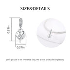 Charm for Bracelets and Necklaces, Heart Animals 925 Sterling Silver Bead Celestial Sun Moon Star Charms Jewelry Gift for Women Girls - color: Key Padlock Heart Dangle Charm