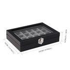 Wudygirl Small Jewelry Organizer Ring Box Velvet Jewelry Box Earring Organizer with Clear Lid Jewelry Tray for Women Girls Jewelry Display Case Drawer Inserts 24 Grid (Gray) - style: Black Gray 24 Grid