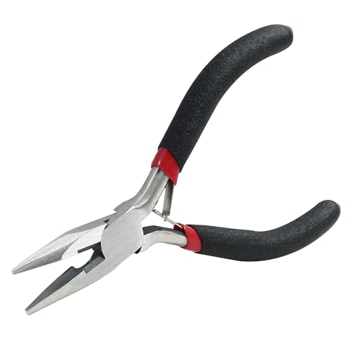 12.5cm/4.92" Chain Nose Pliers For Jewelry Making, Flat Nose & Craft Pliers, Jewelry Making Tool - style: Chain Nose Pliers