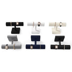 Oirlv Linen T-bar Bracelet Watch Organizer Display Stand Professional Jewelry Bracelet Display for Selling (Creamy-white,Linen) - color: Creamy-white,Linen