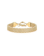 PAVOI 14K Gold Plated Chunky Chain Adjustable Bracelet for Women | Stainless Steel Lightweight Trendy Chain Bracelet - color: Yellow Gold, size: 6 Inches
