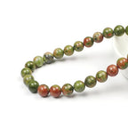 MJDCB Natural Stone Beads Unakite Round Loose Spacer Beads 15'' 4m 6m 8m 10mm 12m for Jewelry Making (4mm) - color: Unakite, size: 4mm