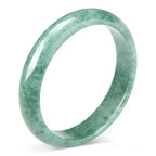 Landical 2.4'' Natural Jade Bracelet for Women Jade Bangle Bracelets with Box Good Luck Bangle Jewelry Gift for Mother - color: emerald green