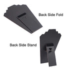 4Pcs/Set Necklace Display Stand for Selling, Earring Necklace Jewelry Set Easel Display Rack,Covered Soft Velvet with Cardboard Easel Necklace Display - color: Black Velvet, size: 4pcs Design 2