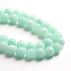 4MM 86PCS Natural Stone Amazonite Chalcedony Loose Beads for Jewelry Making DIY Bracelet Necklace 1 Strand - color: Amazonite Chalcedony, size: 4mm