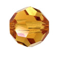 100pcs Adabele Austrian 4mm (0.16 Inch) Small Faceted Loose Round Crystal Beads Amber Yellow Compatible with 5000 Swarovski Crystals Preciosa SS2R-407 - color: Amber Topaz/Yellow, size: 4mm Small (100pcs)
