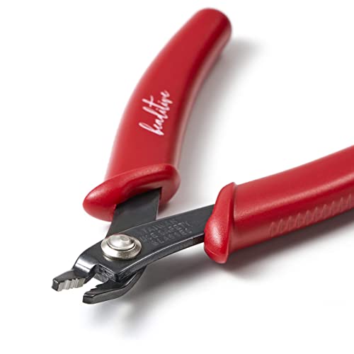 Beaditive Bead Crimping Plier for 2mm & 3mm Beads and Tubes | 5-Inch (Red) - color: Red