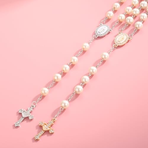 Jiali Q 20 Piece Set Rhinestone Cross Connectors and Pendants for Jewelry Making (Silver) - color: SILVER