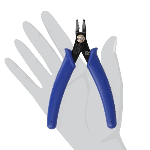 The Beadsmith Double Notch Crimper - 5” long (127mm) - Use with 2-3mm crimps & .013-.024" diameter beading wire - Comfortable Handles - Create perfect crimps every time - Tool for Jewelry Making - style: Double Notch Plier