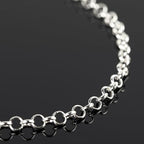 YOUBEIYEE 16.4 Feet Silver Plated Brass Jewelry Chain Roll Rolo Chain Necklace Bracelet DIY for Women Jewelry Supplies Findings - color: Rolo