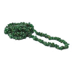 Green Aventurine Pre Drilled Crystal Crushed Chips Beads for Bracelets Making, DIY Handmade Natural Healing Crystals (25 Inch Strand) - color: Green Aventurine
