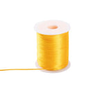 Markcain 2mm x 110 Yards Gold Nylon Cord, Gold String Beading Thread for Bracelets, Necklaces and Wind Chime Crafts - size: Gold