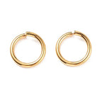 HDSupplies 50 Pieces - 304 Gold Tone Stainless Steel Jump Rings - 10mm - 15 Gauge (1.5mm Thickness) - color: Gold Tone Stainless Steel, size: 10mm / 1.5mm Thick / 15 Gauge
