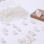 Natural Large White Crystal Cube Stone Beads 8x11mm 38cm/str Loose Semi Gemstone Stone Square Beads for Making Bracelets Necklace - color: White Crystal