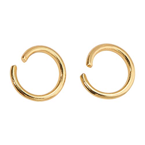 DanLingJewelry 200 pcs 304 Stainless Steel 21 Gauge Open Jump Rings 6mm for Jewelry Making Connectors Jewelry Finding Golden Color - color: 200 pcs - ф6mm δ 0.8mm - Golden