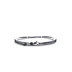 Made by Nami Surfer Anklet with Snap Hook Clasp Waterproof & Adjustable Thin String Ankle Bracelets for Women and Men Handmade Jewelry for Beach and Music Festival Accessories - color: Black Silver